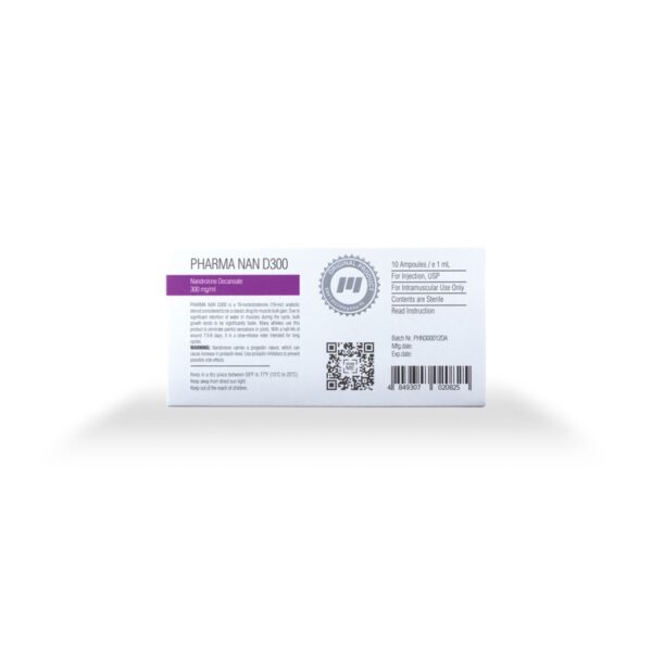 PHARMA NAN D 300 -Nandrolone Decanoate -300 MG/ML -10 X 1 ML AMPULE