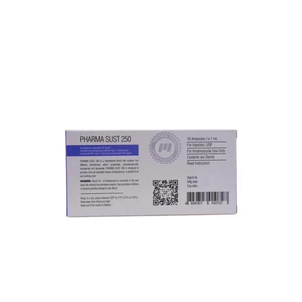 PHARMA SUST 250 -Testosterone Blend -250 MG/ML -10 X 1 ML AMPULE