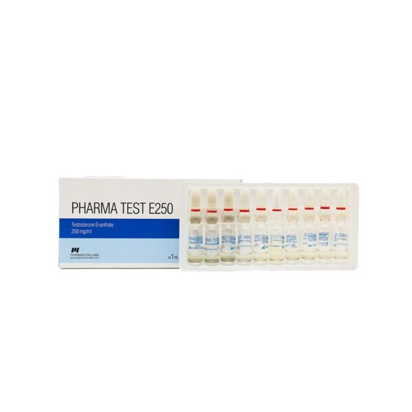 PHARMA TEST E 250 -Testosterone Enanthate -250 MG/ML -10 X 1 ML AMPULE