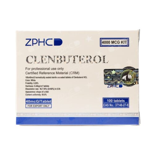 Clenbuterole -40 MCG / pill -100 Tablets Blisters Box