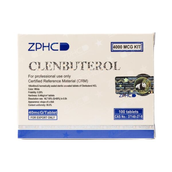 Clenbuterole -40 MCG / pill -100 Tablets Blisters Box